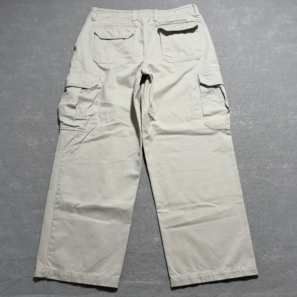 Vintage Gap Cargo Paratrooper Pants Men’s 35x30 Beige Baggy Y2K Skater Mall Punk